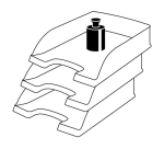 Corbeille à courrier Plus Standard, A4, rouge