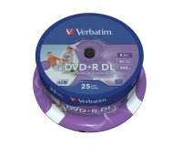 Verbatim 43667 DVD vergine 8,5 GB DVD+R DL 25 pz