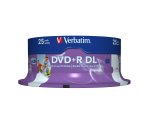 Verbatim - Scatola 25 DVD+R Dual Layer - serigrafato Spindle - 43667 - 8,5GB