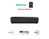 Hisense Laser TV PL2 projection TV Ultra short throw projector 2700 ANSI lumens DLP UHD 4K (3840x2160) Black 3D