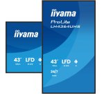 iiyama LH4364UHS-B1AG Écran d'affichage dynamique Écran plat de signalisation numérique 109,2 cm (43") LED Wifi 500 cd/m² 4K Ultra HD Noir Intégré dans le processeur Android 24/7