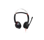 HP Poly Auriculares Poly Blackwire 5220 estéreo USB-C + conector de 3,5 mm + adaptador USB-C/A (paquete)