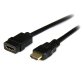 StarTech.com 2m HDMI Extender Kabel, HDMI Male naar Female Kabel, 4K HDMI Uitbreidingskabel, 4K 30Hz UHD HDMI Cable met Ethernet M/F, High Speed HDMI 1.4 Kabel, HDMI Cord Extension