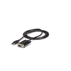 StarTech.com Câble Adaptateur USB vers RS232 Série - Câble DB9 Série DCE avec FTDI - Null Modem - USB 1.1 / 2.0 - Alimenté par Bus