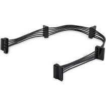 startechcom cable de 40cm adaptador bifurcador divisor splitter de alimentacian sata - 4x receptaculos hembra serial ata