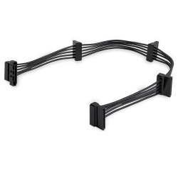 StarTech.com Cable Adaptador Bifurcador Divisor Splitter de Alimentación SATA de 40cm - 4x Receptáculos Hembra SATA