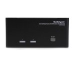 StarTech.com Switch Commutateur KVM USB 2 ports Sortie Vidéo DVI, Audio HUB USB 2.0 3 Écrans - 2 PC