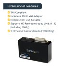 StarTech.com USB 3.0 to HDMI / DVI Adapter - 2048x1152