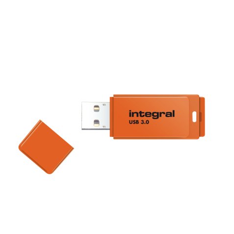 Clé USB 3.0 Neon 32 Go Orange INFD32GoNEONOR3.0