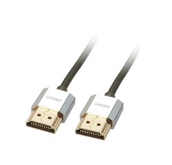 Lindy 0.5m CROMO Slim High Speed HDMI Cable with Ethernet