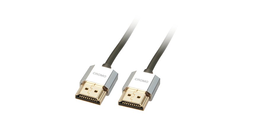 Lindy 0.5m CROMO Slim High Speed HDMI Cable with Ethernet
