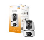 Imou Ranger DUAL 6MP. Telecamera da interno a doppia ottica (3MP+3MP), motorizzata, sirena integrata e faretto, rilevamento suoni anomali/umano/animale, smart tracking, funzione privacy, visione notturna, comunicazione bidirezionale, Wi-fi 2.4Ghz, registr