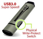 iStorage Kanguru 64GB SS3 USB3.0 lecteur USB flash 64 Go USB Type-A 3.2 Gen 1 (3.1 Gen 1) Aluminium
