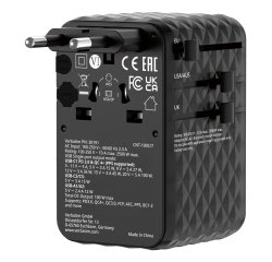 Verbatim 30191 Universal Mobile Device Charger Black Fast Charging Indoor
