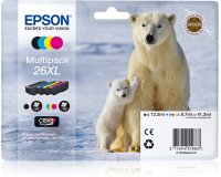 Epson Polar bear Multipack 26XL (4 colori XL : NCMG)
