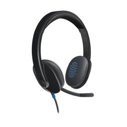 Logitech H540 USB Computer Headset Met high-definition geluid en knoppen op het oorstuk