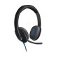 Logitech H540 USB Computer Headset Met high-definition geluid en knoppen op het oorstuk