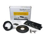StarTech.com Hub adaptateur USB vers série DB9 RS232 4 ports – Montage sur rail DIN industriel et mural