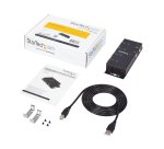 StarTech.com Hub adaptateur USB vers série DB9 RS232 4 ports – Montage sur rail DIN industriel et mural