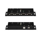 StarTech.com Hub adaptateur USB vers série DB9 RS232 4 ports – Montage sur rail DIN industriel et mural