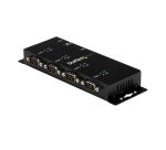 StarTech.com Hub adaptateur USB vers série DB9 RS232 4 ports – Montage sur rail DIN industriel et mural