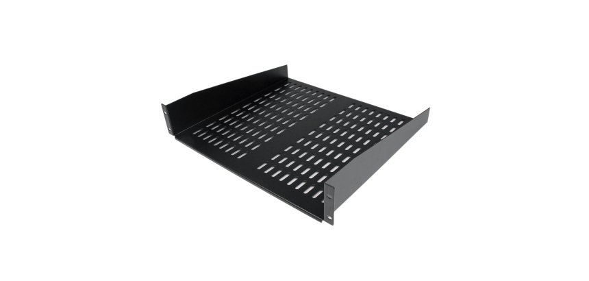 StarTech.com Etagère cantilever ventilée pour rack de serveur universel 2U 16 pouces - Etagère d'armoire serveur fixe - 22 kg