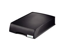 Corbeille à courrier-tiroir Plus, format A4, noir