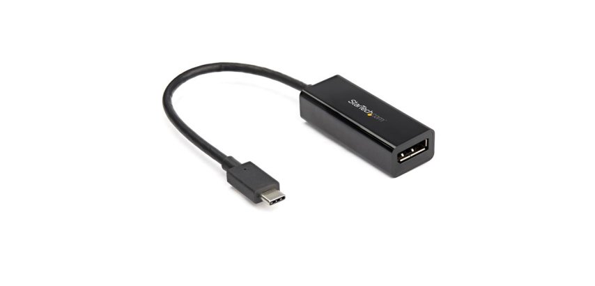 StarTech.com USB C to DisplayPort Adapter - 8K/5K/4K USB Type C to DP 1.4 Alt Mode Video Converter - HBR3/DSC/HDR - 8K 60Hz Thunderbolt 3 Compatible DisplayPort Monitor Display Adapter