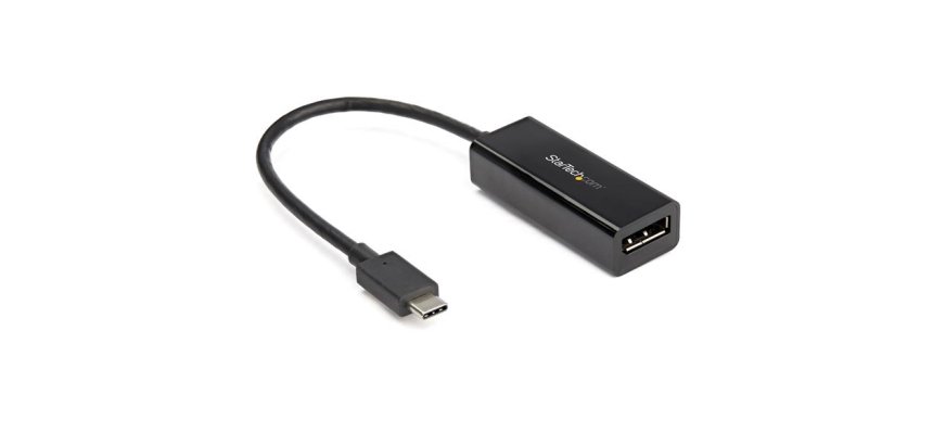 StarTech.com Adaptateur USB-C vers DisplayPort - Convertisseur Vidéo 8K/5K/4K USB Type-C vers DP 1.4 Alt Mode - HBR3/DSC/HDR - Adaptateur pour Écran Displayport 8k 30 Hz - Compatible TB3