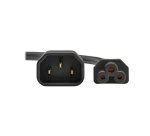 Eaton P014-02M-EU câble électrique Noir 2 m IEC C14 IEC C5