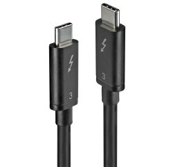 Lindy Câble Thunderbolt 3 de 0.5m, 40Gbit/s, PD 100W, passif