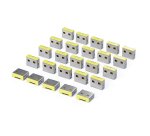 StarTech.com Bouchons de Remplacement pour Bloqueur de Port USB-A, lot de 25 Inserts Verrouillables Compatibles USB-A-PORT-BLOCKER, Caches Antipoussière USB-A Réutilisables à Clipser pour PC Portables et de Bureau
