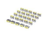 StarTech.com Bouchons de Remplacement pour Bloqueur de Port USB-A, lot de 25 Inserts Verrouillables Compatibles USB-A-PORT-BLOCKER, Caches Antipoussière USB-A Réutilisables à Clipser pour PC Portables et de Bureau