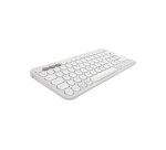 Logitech 920-012210 clavier Souris incluse Universel RF sans fil + Bluetooth AZERTY Français Blanc