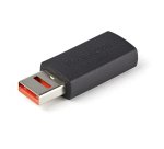 StarTech.com USB Data Blocker Secure Charge Adapter No-Data/Power-Only USB-A Adapter voor Telefoon/Tablet USB Protector Adapter (M/F) USB Charge-Only Adapter