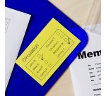 Ruban papier adhésif continu Noir/Jaune largeur 62mm / longueur 15m DK22606