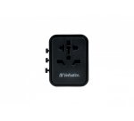 Verbatim 49544 adaptador de enchufe eléctrico Universal Negro