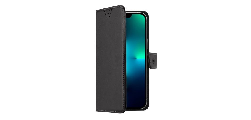 Celly WALLYMAG mobile phone case 15.5 cm (6.1") Wallet case Black