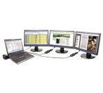 Lenovo USB 3.0 - DVI/VGA adaptateur graphique USB 2048 x 1152 pixels Noir