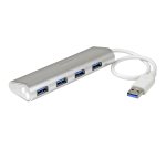 StarTech.com Hub USB à 4 Ports avec Ethernet, USB-A, Gigabit Ethernet/GbE, USB 5Gbps, Design Robuste, Alimentation par Bus, Hub USB 3.0 Portable pour Ordinateur Portable