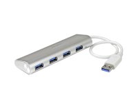 StarTech.com Hub Ladrón USB 3.0 de 4 Puertos - Hub Concentrador USB-A - Alimentado por el Bus - 5Gbps - Hub USB Portátil - Carcasa Resistente