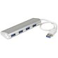 StarTech.com Hub USB à 4 Ports avec Ethernet, USB-A, Gigabit Ethernet/GbE, USB 5Gbps, Design Robuste, Alimentation par Bus, Hub USB 3.0 Portable pour Ordinateur Portable