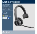 HP Poly Voyager 4310-M Microsoft Teams Certified USB-C Headset +BT700 dongle +Charging Stand
