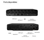 HP EliteDesk 8 Mini G1a Next Gen AI Wolf Pro Security Edition Copilot+ PC AMD Ryzen AI 7 350 32 Go DDR5-SDRAM 1 To SSD Windows 11 Pro Mini PC AI PC Noir