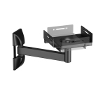 AISENS Soporte Universal De Pared Giratorio E Inclinable Para Altavoces, Negro