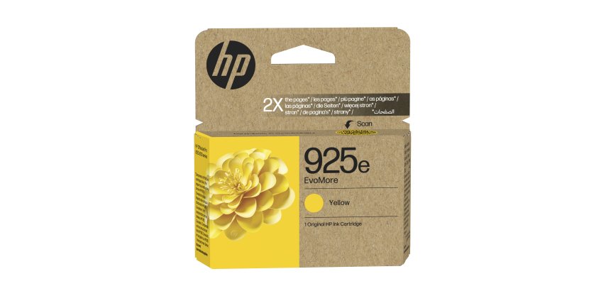 HP 925e Cartouche d’encre authentique Jaune EvoMore