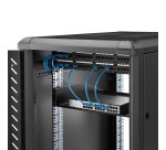 StarTech.com Étagère de racks de serveur 2U : étagère en porte-à-faux universelle montée en rack pour rack et armoire d'équipement réseau de 19&amp;quot;. Acier robuste : supporte un poids de 56 kg. Tiroir profond de 18", noir