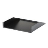StarTech.com Étagère de racks de serveur 2U : étagère en porte-à-faux universelle montée en rack pour rack et armoire d'équipement réseau de 19&amp;quot;. Acier robuste : supporte un poids de 56 kg. Tiroir profond de 18", noir