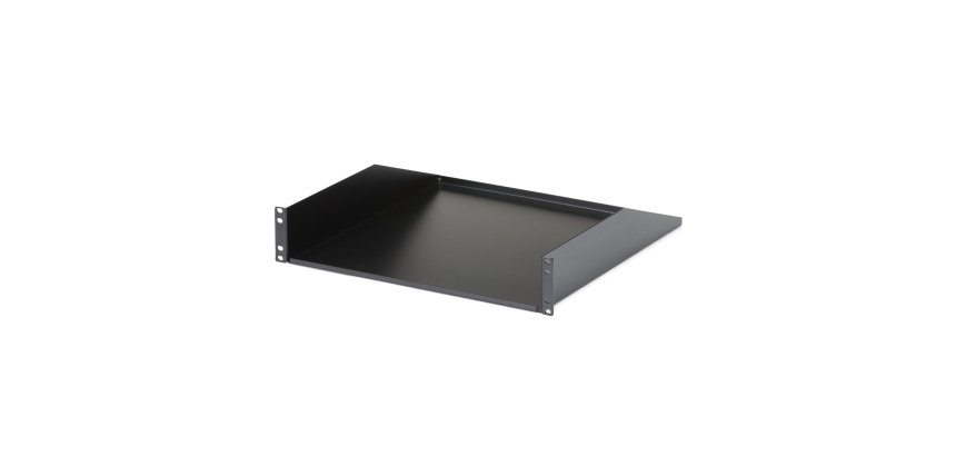 StarTech.com Étagère pour Rack de Serveur 2U - Étagère Cantilever Universelle pour Rack et Armoire d'Équipement Réseau 19" - Acier Gros Calibre - Capacité de Poids 56kg - Plateau de 46cm de Profondeur, Noir