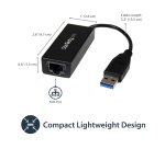 StarTech.com USB 3.0 to Gigabit Ethernet Network Adapter, 10/100/1000 Mbps, USB to RJ45, USB 3.0 to LAN Adapter, USB 3.0 Ethernet Adapter (GbE), TAA Complaint